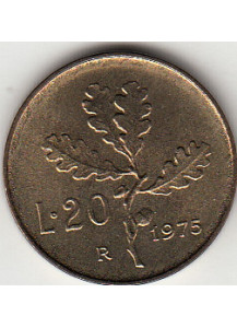 1975 Lire 20 Conservazione Fior di Conio Italia